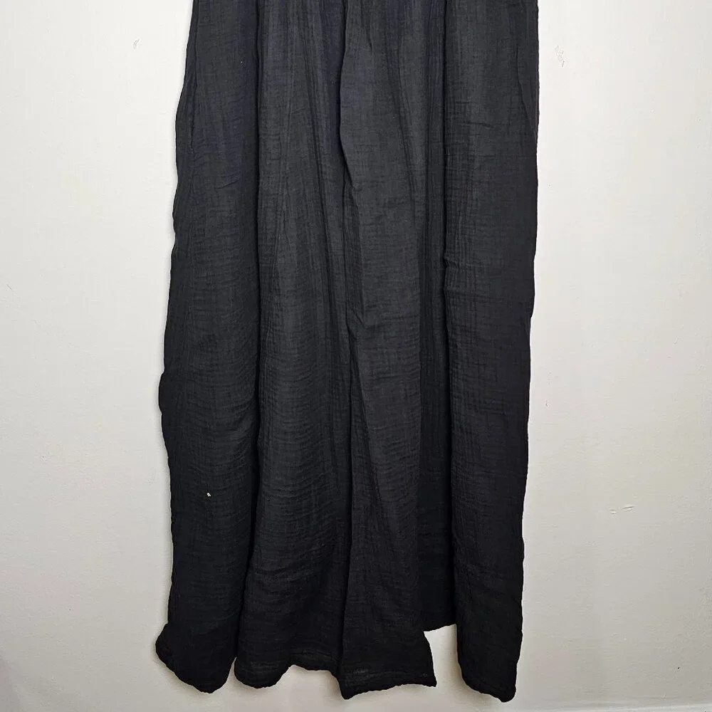 ANTHROPOLOGIE Celandine Strapless Smocked DW Maxi Dress /Black/ Size L -98212269 - Picture 9 of 10